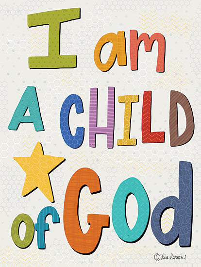 Lisa Larson LAR398 - LAR398 - Child of God - 12x16 Child of God, Rainbow Colors, Religious, Children from Penny Lane