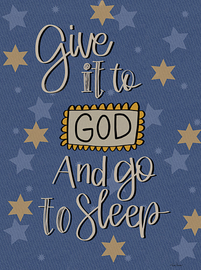 Lisa Larson LAR421 - LAR421 - Give It to God And Go to Sleep - 12x16 Give It to God, Go to Sleep, Stars, Religious, Bedroom, Signs from Penny Lane
