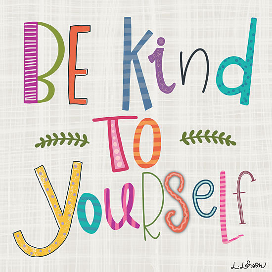 Lisa Larson LAR453 - LAR453 - Be Kind to Yourself - 12x12 Be Kind to Yourself, Greenery, Rainbow Colors, Signs from Penny Lane