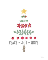 LAR570 - Peace, Joy, Hope Christmas Tree - 12x16