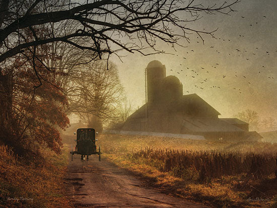 Lori Deiter LD109 - Sunday Morning  - Amish, Buggy, Farm, Road from Penny Lane Publishing