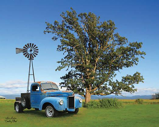Lori Deiter LD1110 - Country Blue - Truck, Windmill, Tree from Penny Lane Publishing