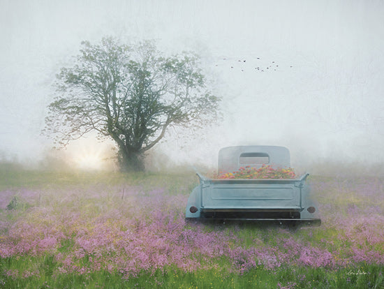 Lori Deiter LD1877 - LD1877 - Summer Wildflowers - 16x12 Lavender, Fields, Truck, Tree, Herbs, Landscape, Photography from Penny Lane