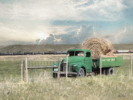 Lori Deiter LD1942 - LD1942 - Hay for Sale - 16x12 Photography, Truck, Vintage, Hay Bale, Landscape, Country from Penny Lane