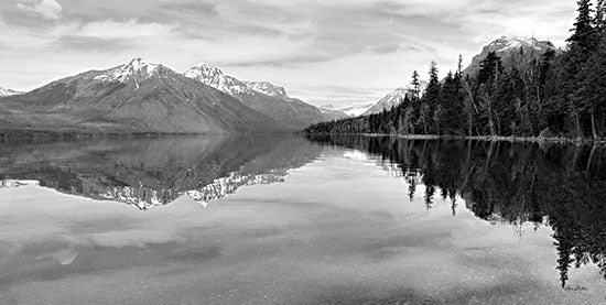 Lori Deiter LD2337 - LD2337 - Lake McDonald   - 18x9 Lake McDonald, Glacier National Park, Montana, Mountains, Lake, Trees, Photography, Black & White from Penny Lane