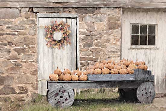 Lori Deiter LD2563 - LD2563 - Fort Halifax Pumpkin Wagon - 18x12 Fort Halifax, Pumpkin Wagon, Wagon, Pumpkins, Still Life, Photography from Penny Lane