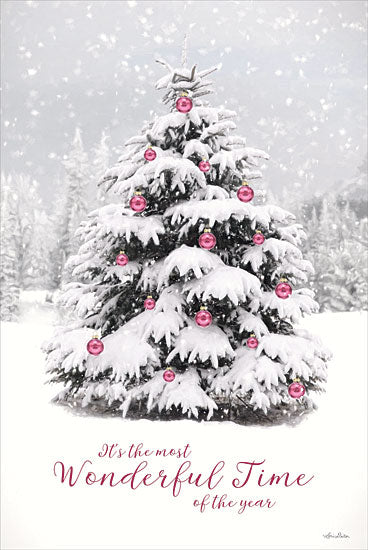 Lori Deiter LD2667 - LD2667 - Most Wonderful Time - 12x18 Most Wonderful Time of the Year, Christmas, Forest, Trees, Holidays, Christmas, Calligraphy, Winter, Signs from Penny Lane