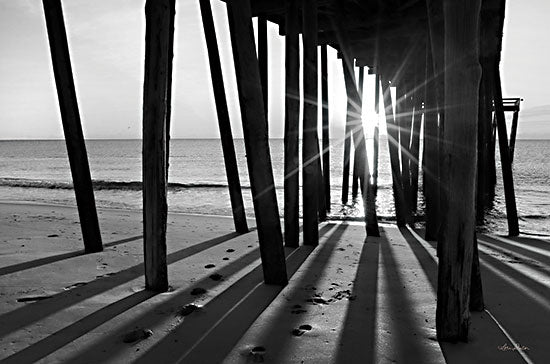 Lori Deiter LD2768 - LD2768 - Sunrise at the Pier I - 18x12 Sunrise at the Pier, Coastal, Beach, Coastal, Ocean, Sun, Nature, Sand, Beach from Penny Lane