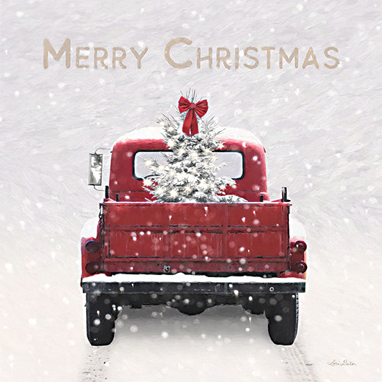 Lori Deiter LD2782 - LD2782 - Merry Christmas Truck - 12x12 Merry Christmas Truck, Christmas, Holidays, Truck, Red Truck, Christmas Tree, Photography, Signs from Penny Lane