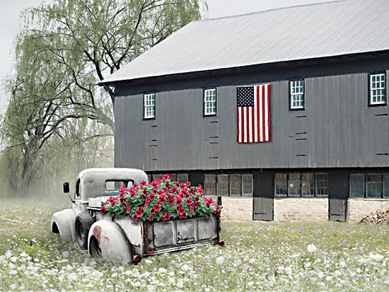 Lori Deiter LD2902 - LD2902 - Summer Sweetness - 16x12 Barn, Farm, Truck, Flowers, American Flag, Patriotic, Flower Truck, Wildflowers, Photography from Penny Lane
