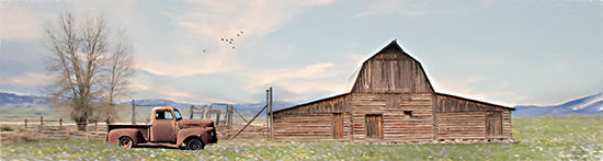 Lori Deiter LD2923A - LD2923A - Once Upon a Time I - 36x12 Barn, Farm, Truck, Rusty Truck, Landscape, Country, Photography from Penny Lane