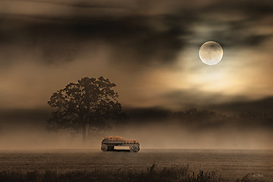 Lori Deiter LD3017 - LD3017 - The Spooky Old Oak Tree - 18x12 Pumpkin Wagon, Pumpkins, Moon, Tree, Nighttime, Spooky, Photography, Halloween, Fall, Autumn from Penny Lane