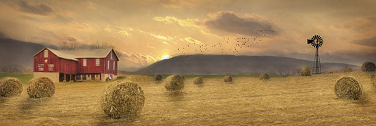 Lori Deiter LD690 - Workin' the Farm - Barn, Hay Bales, Farming, Landscape from Penny Lane Publishing