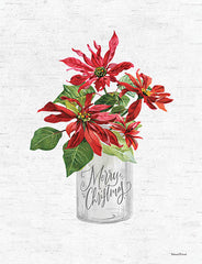 LET155 - Merry Christmas Poinsettia - 12x16