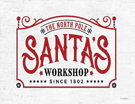 lettered & lined LET163 - LET163 - Santa's Workshop - 16x12 Santa's Workshop, Santa Claus, Christmas, Holidays, Whimsical, Signs from Penny Lane