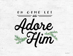 LET178 - Oh Come Let Us Adore Him - 16x12