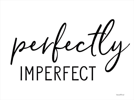 lettered & lined LET243 - LET243 - Perfectly Imperfect - 16x12 Perfectly Imperfect, Typography, Black & White, Signs from Penny Lane