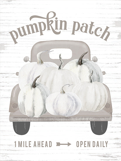 lettered & lined LET264 - LET264 - Pumpkin Patch Truck - 12x16 Pumpkin Patch, Truck, Pumpkins, Farm, Advertisement, Typography, Signs from Penny Lane