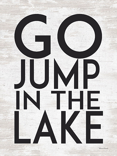 lettered & lined LET286 - LET286 - Go Jump in the Lake - 12x16 Go Jump in the Lake, Humorous, Lake, Typography, Signs from Penny Lane