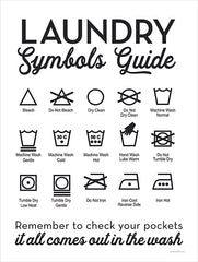 LET303 - Laundry Symbols Guide - 12x16
