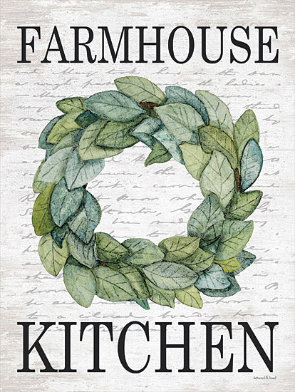 lettered & lined LET316 - LET316 - Farmhouse Kitchen - 12x16 Farmhouse Kitchen, Wreath, Greenery, Kitchen, Typography, Signs from Penny Lane