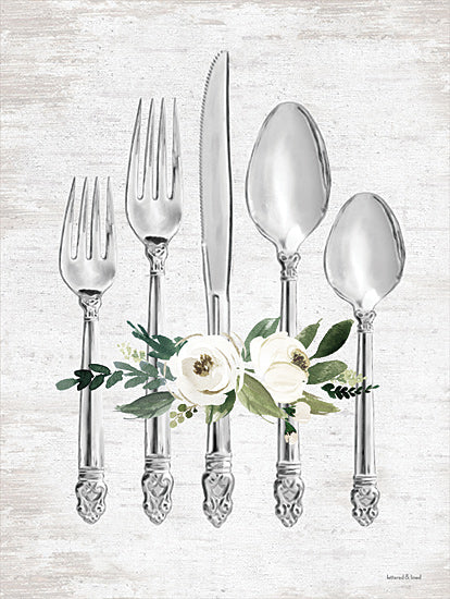 lettered & lined LET321 - LET321 - Ready to Dine - 12x16 Kitchen, Kitchen Utensils, Flowers from Penny Lane