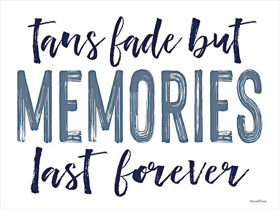 lettered & lined LET366 - LET366 - Memories Last Forever - 16x12 Memories Last Forever, Coastal, Summer, Fun, Typography, Signs from Penny Lane