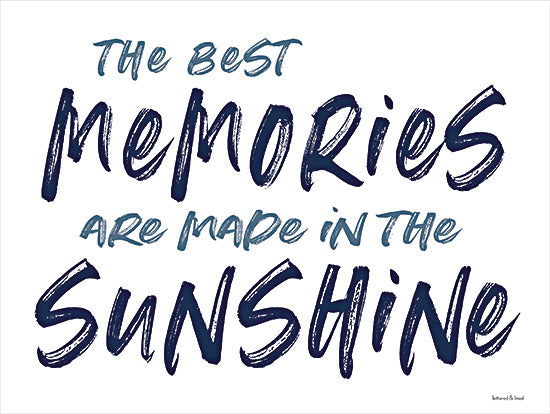 lettered & lined LET371 - LET371 - The Best Memories - 16x12 Best Memories, Made in Sunshine, Summer, Lake, Coastal, Typography, Signs from Penny Lane