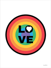 LET381 - Rainbow Love Circle - 12x16