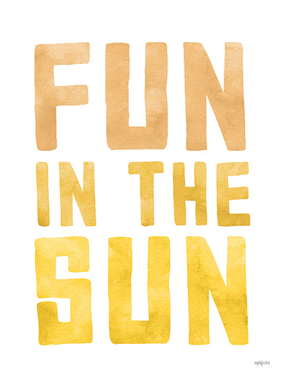 lettered & lined LET422 - LET422 - Fun in the Sun - 12x16 Fun in the Sun, Coastal, Beach, Summer, Typography, Signs, Whimsical from Penny Lane