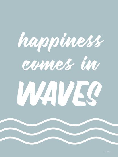 lettered & lined Licensing LET571LIC - LET571LIC - Happiness comes in Waves - 0  from Penny Lane