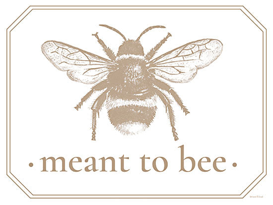 lettered & lined LET576 - LET576 - Meant to Bee - 16x12 Meant to Be, Bees, Nature, Signs, Typography from Penny Lane