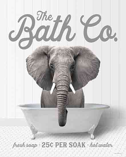 lettered & lined LET966 - LET966 - Elephant 25 Cents per Soak - 12x16 Bath, Bathroom, Whimsical, Elephant, The Bath Co., Typography, Signs, Textual Art, Bathtub, Photography from Penny Lane