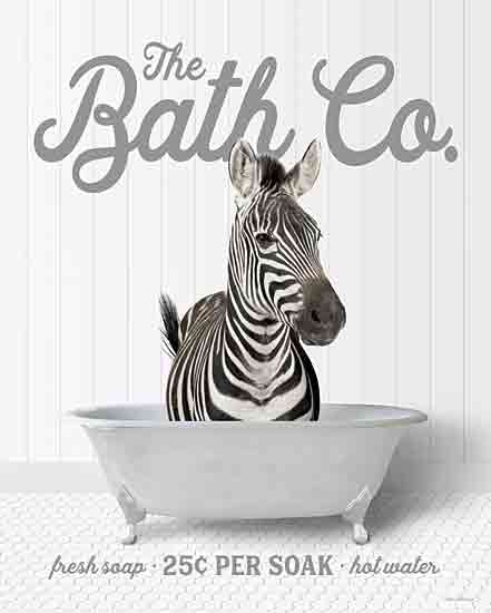 lettered & lined LET967 - LET967 - Zebra 25 Cents per Soak - 12x16 Bath, Bathroom, Whimsical, Zebra, The Bath Co., Typography, Signs, Textual Art, Bathtub, Photography from Penny Lane