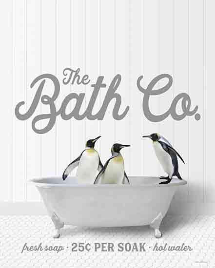 lettered & lined LET968 - LET968 - Penguins 25 Cents per Soak - 16x12 Bath, Bathroom, Whimsical, Penguins, The Bath Co., Typography, Signs, Textual Art, Bathtub, Photography from Penny Lane