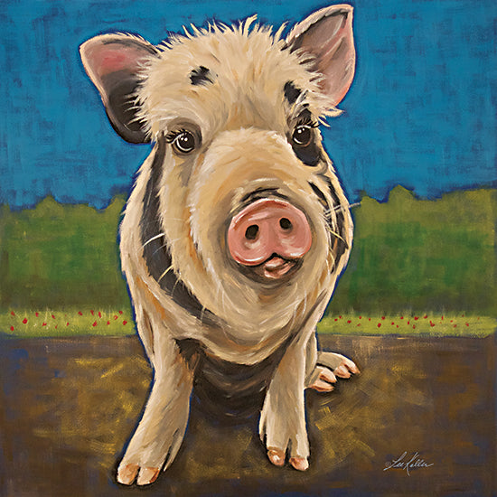 Lee Keller LK127 - LK127 - Puna the Pig  - 12x12 Pig, Farm Animal, Portrait from Penny Lane