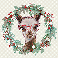 LK145 - Christmas Alpaca Wreath - 12x12