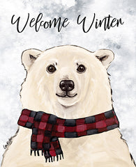 LK147 - Welcome Winter Polar Bear - 12x16