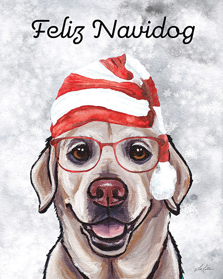 Lee Keller LK193 - LK193 - Feliz Navidog - 12x16 Christmas, Holidays, Dog, Pets, Whimsical, Feliz Navidog, Typography, Signs, Knit  Hat, Winter from Penny Lane