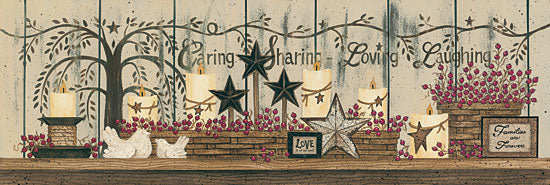 Linda Spivey LS1517 - Willow Tree Shelf Collection  - Willow Tree, Stars, Basket, Berries, Candle from Penny Lane Publishing