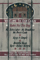 LS1542 - Cabin Rules for the Day - 12x18