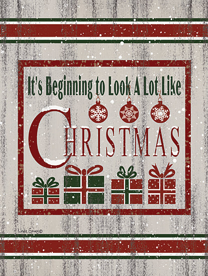 Linda Spivey LS1823 - LS1823 - Farmhouse Presents - 12x16 It's Beginning to Look a Lot Like Christmas, Holidays, Christmas, Presents, Signs from Penny Lane