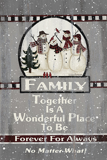 Linda Spivey LS1824 - LS1824 - Snow Family - 12x16 Family, Snowmen, Winter, Love, Signs from Penny Lane