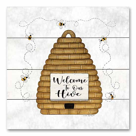 Linda Spivey LS1856PAL - LS1856PAL - Welcome to Our Hive - 12x12 Welcome, Welcome to Our Hive, Bee Hive, Bees, Family, Signs from Penny Lane