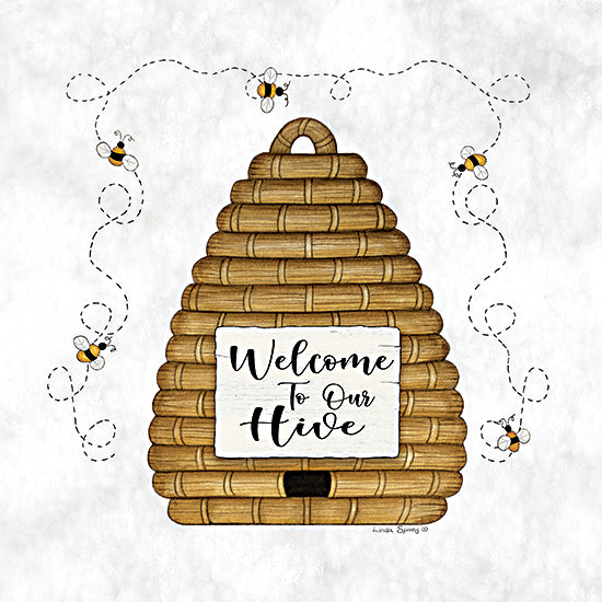 Linda Spivey LS1856 - LS1856 - Welcome to Our Hive - 12x12 Welcome, Welcome to Our Hive, Bee Hive, Bees, Family, Signs from Penny Lane