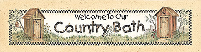 Linda Spivey LS457A - Bath Welcome - Bath, Welcome, Outhouse, Signs from Penny Lane Publishing