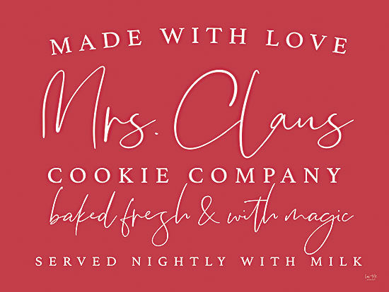 Lux + Me Designs LUX231 - LUX231 - Mrs Claus Cookie Company - 16x12 Mrs. Claus Cookie Company, Christmas, Holidays, Red and White, Kitchen, Baking, Signs from Penny Lane