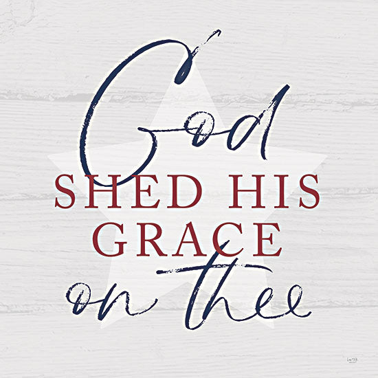 Lux + Me Designs LUX377 - LUX377 - God Shed His Grace - 12x12 God Shed His Grace, America, USA, Patriotic, Signs from Penny Lane