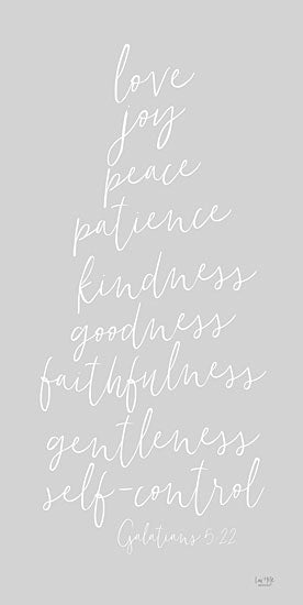Lux + Me Designs LUX407 - LUX407 - Fruit of the Spirit - 9x18 Religious, Fruit of the Spirit, Love, Joy, Peace, Patience, Kindness, Galatians, Bible Verse, Typography, Signs, Textual Art from Penny Lane