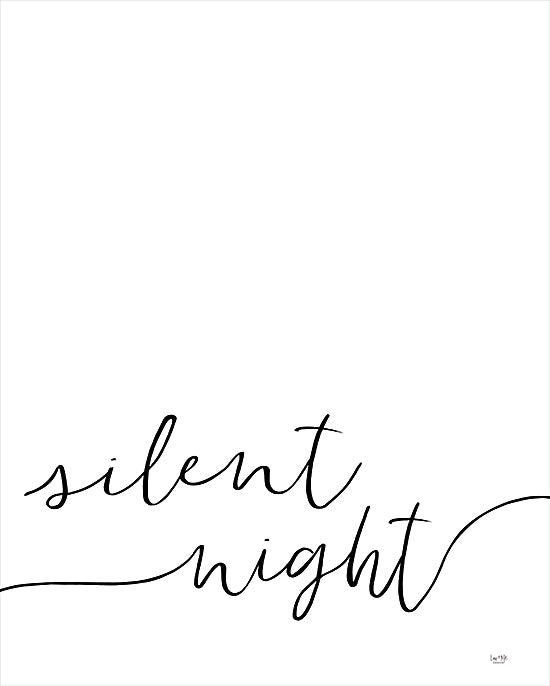 Lux + Me Designs LUX480 - LUX480 - Silent Night - 12x16 Christmas, Holidays, Music, Silent Night, Black & White, Typography, Signs, Diptych, Winter from Penny Lane